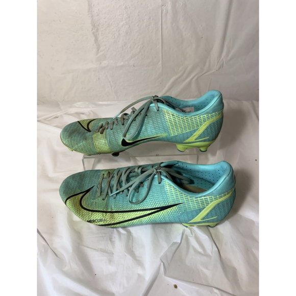Nike Vapor 14 Academy FG/MG Dynamic Turquoise Blue Lime Glow CU5691-403 Men 8.5 - Picture 3 of 15
